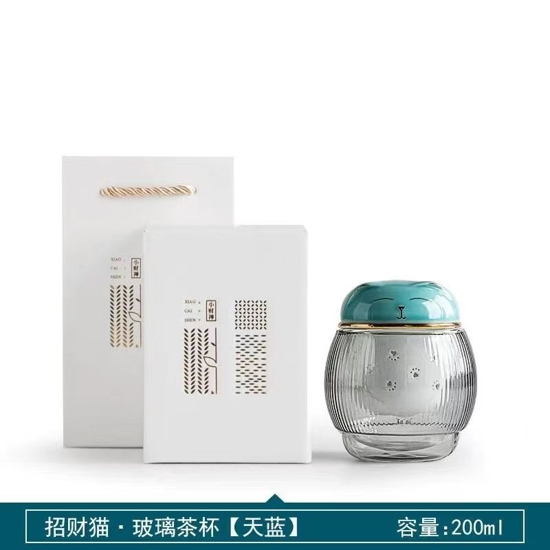 Travel Mug, Portable Camping Outdoor Tea Cup, Lucky Cat Design, Double-layer Glass Tea Maker with Filter синій
Travel Mug, Portable Camping Outdoor Tea Cup, Lucky Cat Design, Double-layer Glass Tea Maker with Filter синій