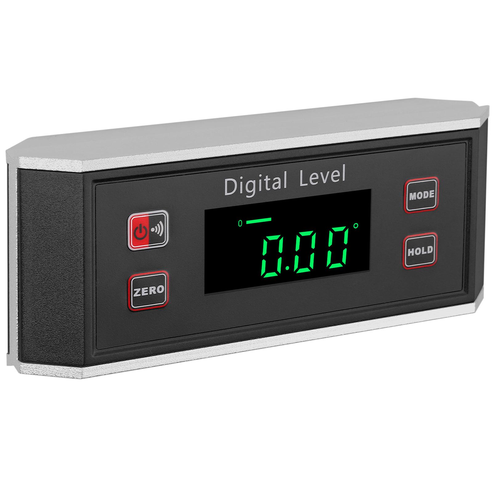 Цифровой нивелир-угломер с магнитным основанием V-образной формы, функцией будильника, подсветкой, точностью измерения 0,2 градуса
Цифровой нивелир-угломер с магнитным основанием V-образной формы, функцией будильника, подсветкой, точностью измерения 0,2 градуса