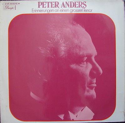 LP Record PETER ANDERS Erinnerungen An Einen Groen Tenor 1C14729143M Dacapo Germany Classical Used
LP Record PETER ANDERS Erinnerungen An Einen Groen Tenor 1C14729143M Dacapo Germany Classical Used