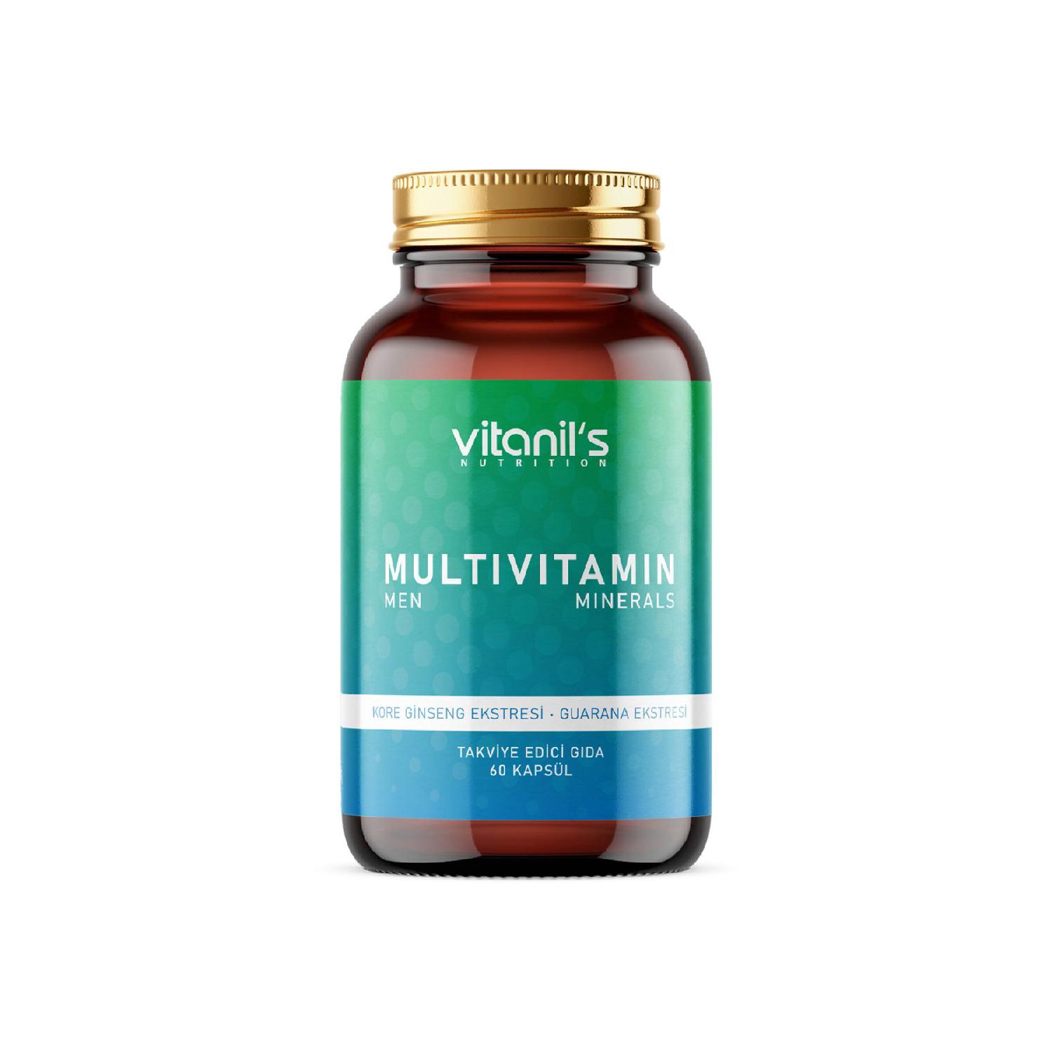 Multivitamin Minerals Men - 60 Capsules - 13 Types Vitamin 7 Types Minerals, Korean Ginseng
Multivitamin Minerals Men - 60 Capsules - 13 Types Vitamin 7 Types Minerals, Korean Ginseng