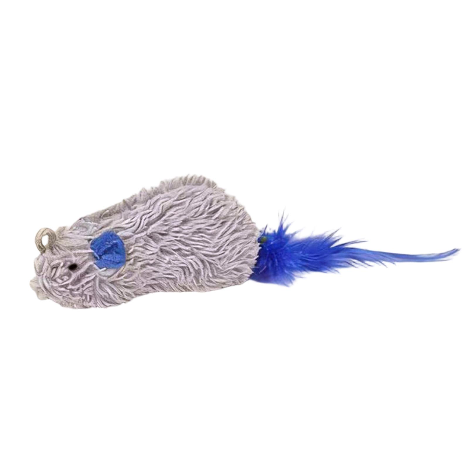 Plush Mouse Cat Toy with Sound Simulation Durable Bite Resistant Material Feather Tail for Pet Interactive Play One Size синий
Plush Mouse Cat Toy with Sound Simulation Durable Bite Resistant Material Feather Tail for Pet Interactive Play One Size синий
