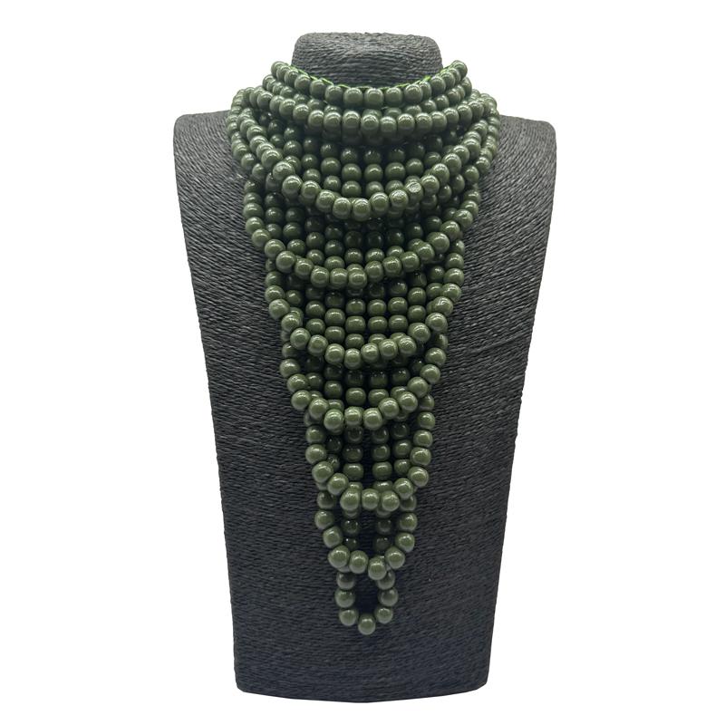 New 2024 Bohemian Maxi Necklace for Women Party Jewelry Multi layer Wood Tassel Pendant Statement Choker Necklace Collar 36cm зелений
New 2024 Bohemian Maxi Necklace for Women Party Jewelry Multi layer Wood Tassel Pendant Statement Choker Necklace Collar 36cm зелений