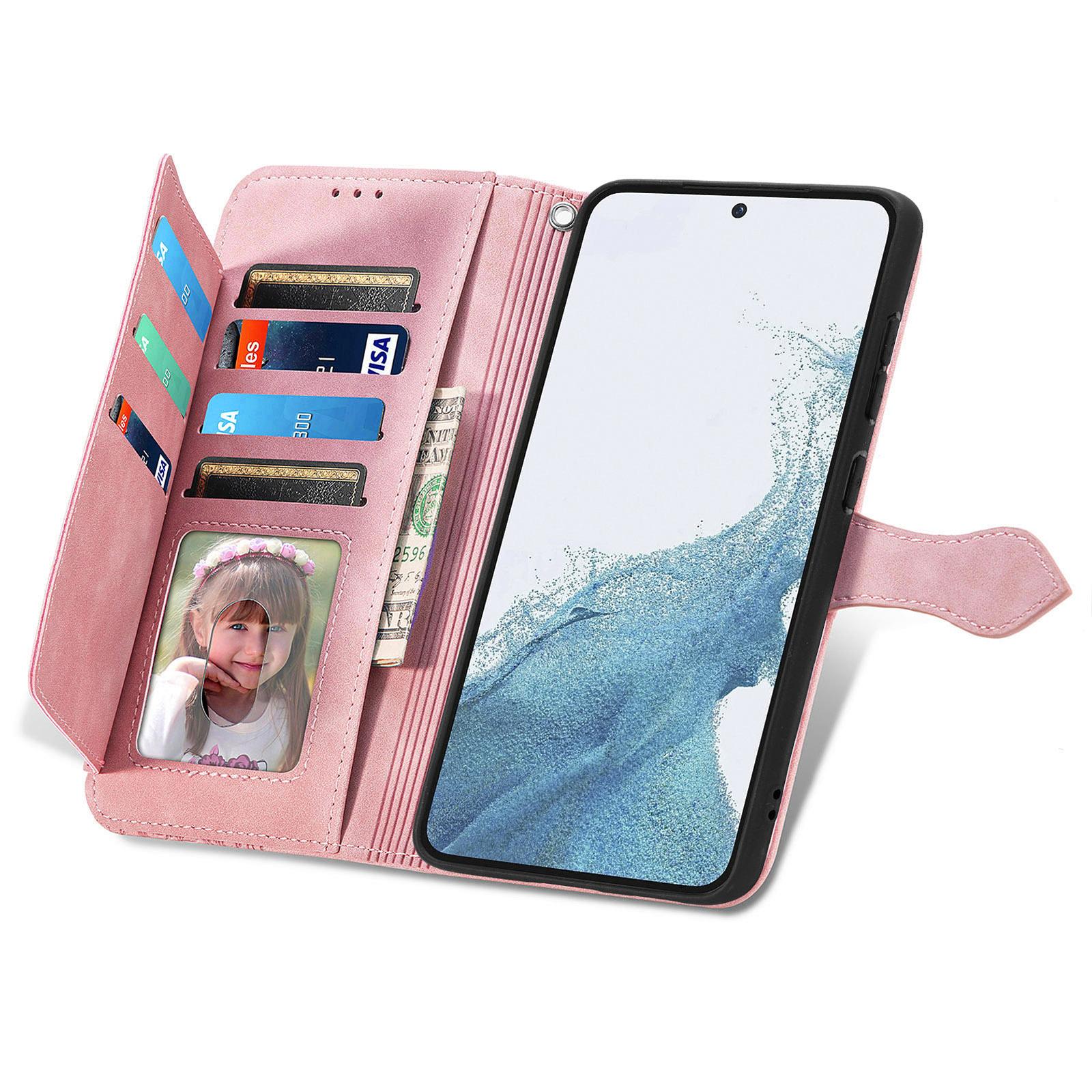 For Samsung Galaxy S23 Zipper Wallet Case with Strap Flower Imprint PU Leather Phone Cover Pink
For Samsung Galaxy S23 Zipper Wallet Case with Strap Flower Imprint PU Leather Phone Cover Pink