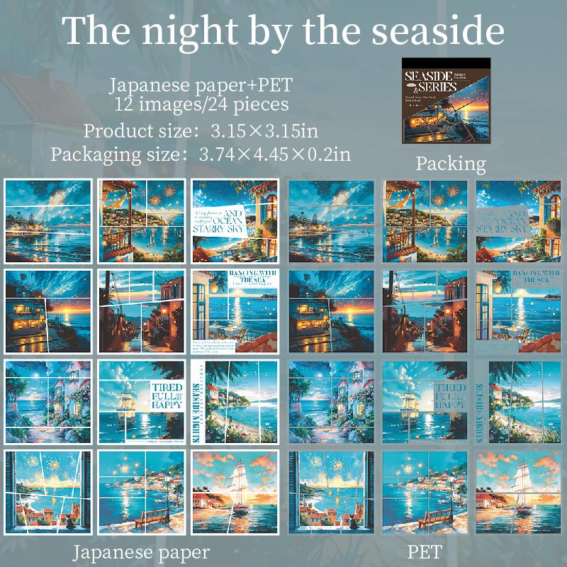 Beautiful scenery 24/120 sheets Aesthetic Stationery Decorative Sticker Book DIY Journal Stickers Kids Gift Scrapbook supplies
Beautiful scenery 24/120 sheets Aesthetic Stationery Decorative Sticker Book DIY Journal Stickers Kids Gift Scrapbook supplies