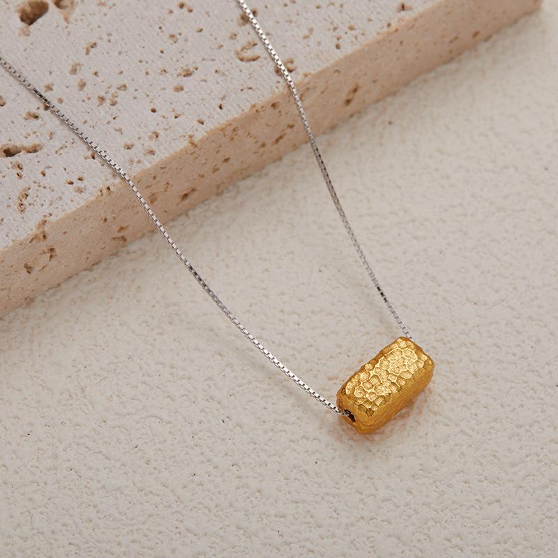 S925 Sterling Silver Colored Treasure Cube Necklace Women S Style Snake Bone Chain Jewelry Cube Neck Chain
S925 Sterling Silver Colored Treasure Cube Necklace Women S Style Snake Bone Chain Jewelry Cube Neck Chain