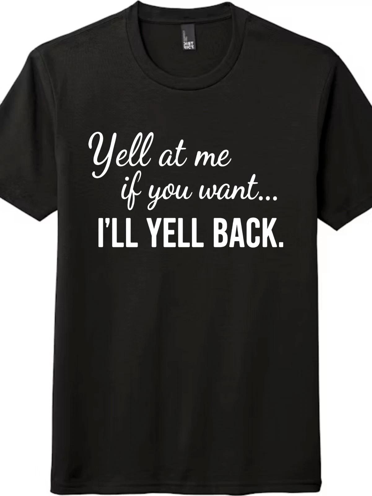 Unisex Vintage Everyday I ll Yell Back Print T-Shirt Casual All-Match Slogan Tee S
Unisex Vintage Everyday I ll Yell Back Print T-Shirt Casual All-Match Slogan Tee S