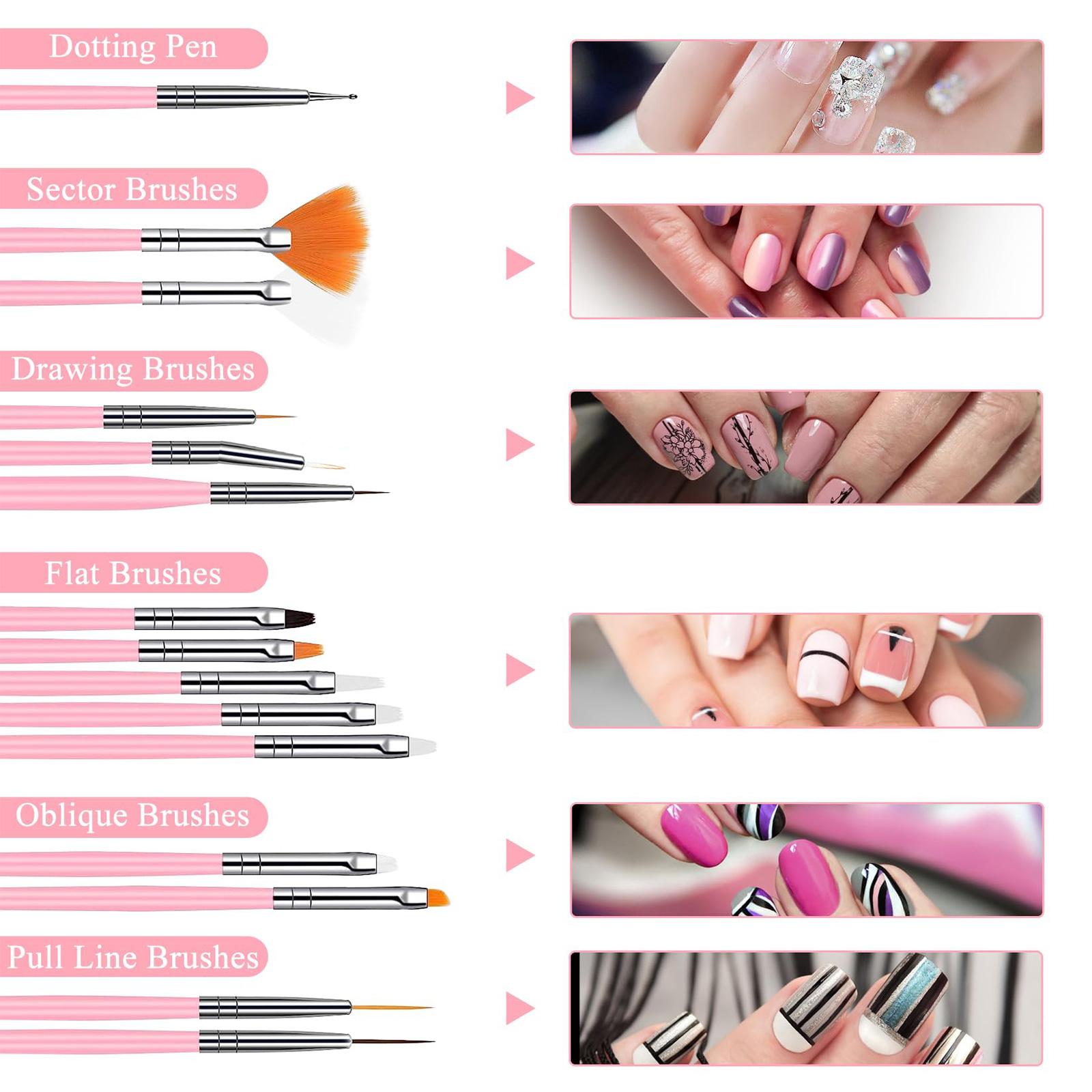 Nail Art Palette Brush Design Tip Painting Drawing Display Carving Dotting Pen Acrylic Gel UV Polish DIY Manicure Set Tools
Nail Art Palette Brush Design Tip Painting Drawing Display Carving Dotting Pen Acrylic Gel UV Polish DIY Manicure Set Tools
