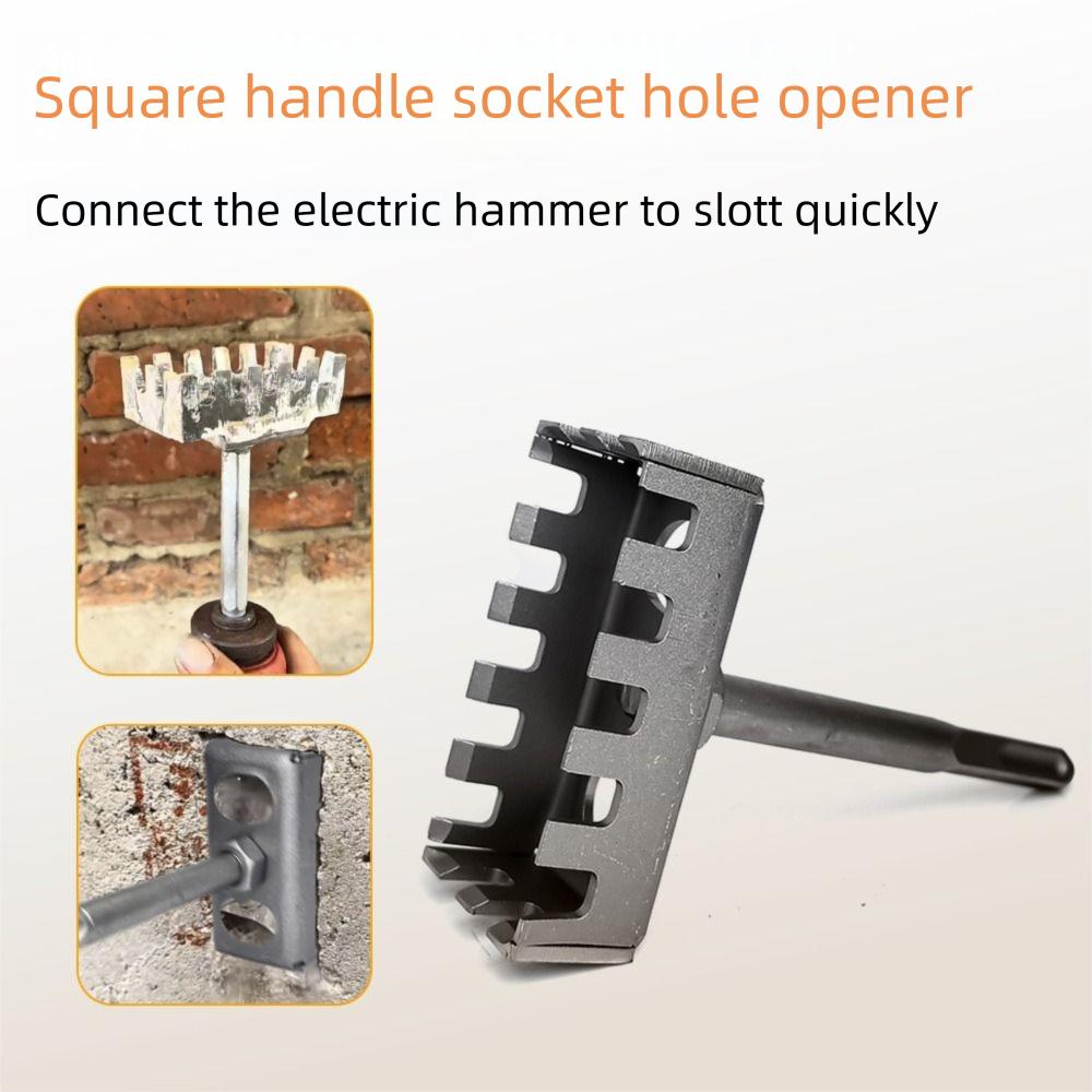 Multi-function Hole Socket Sloter Hole Punch Outlet Cutter Electrical Box Hole Punch Tool Drilling Square Handle
Multi-function Hole Socket Sloter Hole Punch Outlet Cutter Electrical Box Hole Punch Tool Drilling Square Handle