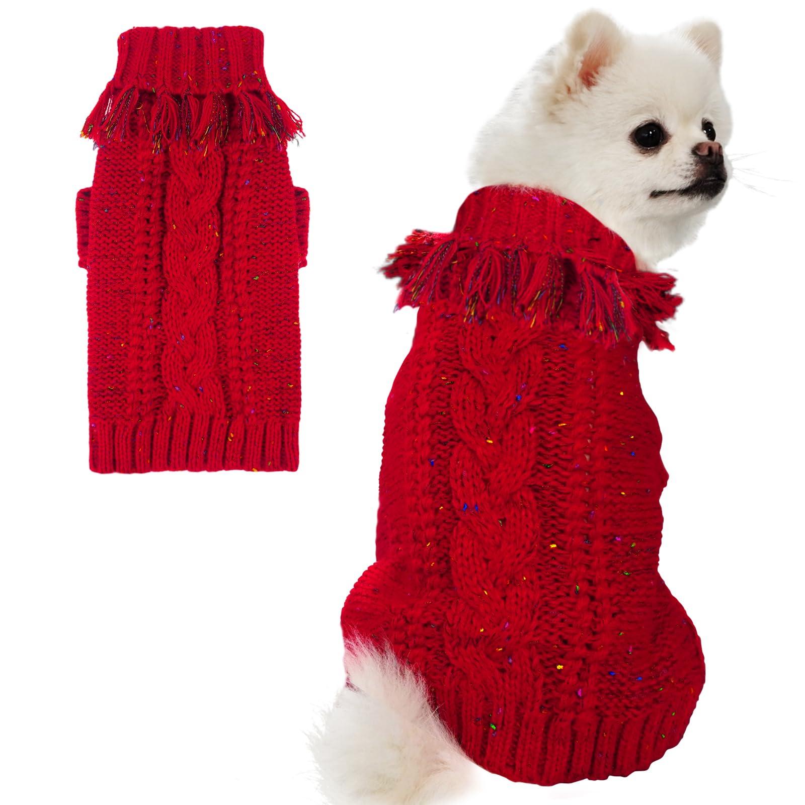 TONY HOBY Dog Cold Weather Dog Knitted Pet Tassel Dog New Pet For Small Medium Red Sweeper, Winter, Thermal, Clothes, Clothes, Fabric, Flexible,
TONY HOBY Dog Cold Weather Dog Knitted Pet Tassel Dog New Pet For Small Medium Red Sweeper, Winter, Thermal, Clothes, Clothes, Fabric, Flexible,