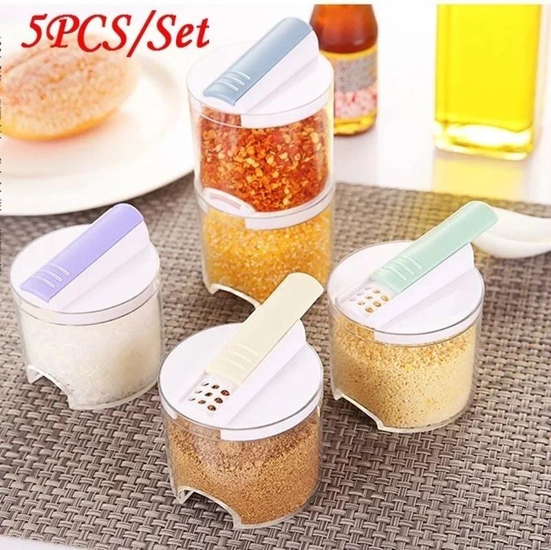 5PCS/Set Creative Transparent Stackable Seasoning Cans Kitchen Spice Rack Condiment Bottles Kitchen Storage Box
5PCS/Set Creative Transparent Stackable Seasoning Cans Kitchen Spice Rack Condiment Bottles Kitchen Storage Box