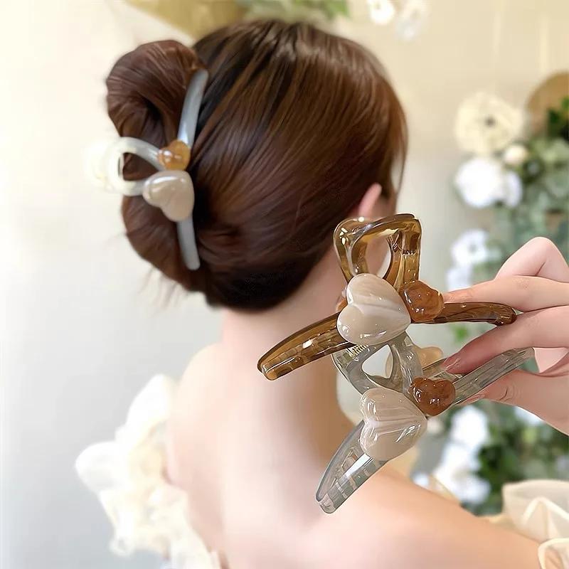 New Korean Hair Claw Clip Girls Sweet Heart Shape Hair Clips Large Size Clamps Claw Clip Crab Chic Hair Accessories Gift
New Korean Hair Claw Clip Girls Sweet Heart Shape Hair Clips Large Size Clamps Claw Clip Crab Chic Hair Accessories Gift