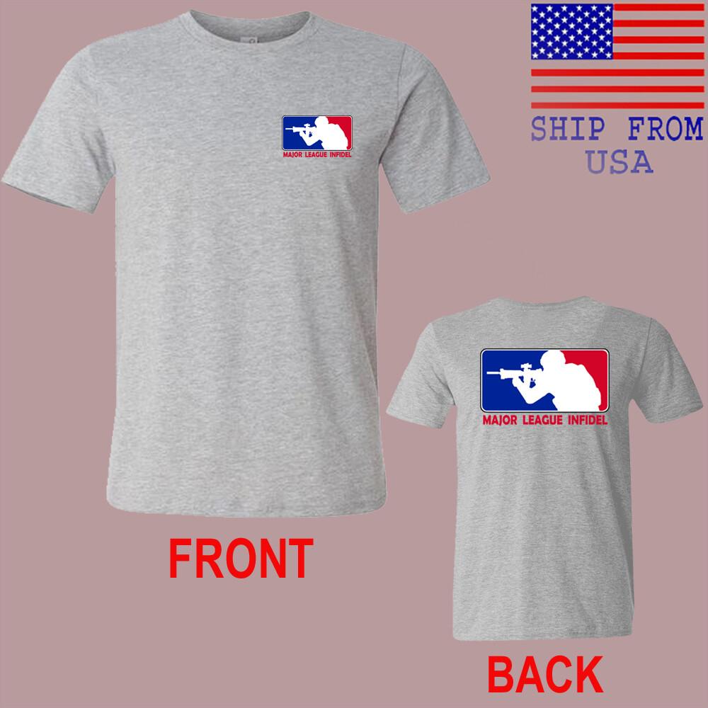 MLI Major League Infidel Men#039;s Grey Size S5XL Unisex T-Shirt S
MLI Major League Infidel Men#039;s Grey Size S5XL Unisex T-Shirt S