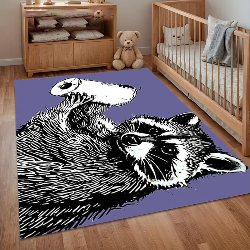 Funny Raccoon Toilet Paper Area Rug Non Slip Soft Floor Carpet for Living Room Bedroom Bathroom Kids Room Humorous Decor 40X60cm
Funny Raccoon Toilet Paper Area Rug Non Slip Soft Floor Carpet for Living Room Bedroom Bathroom Kids Room Humorous Decor 40X60cm