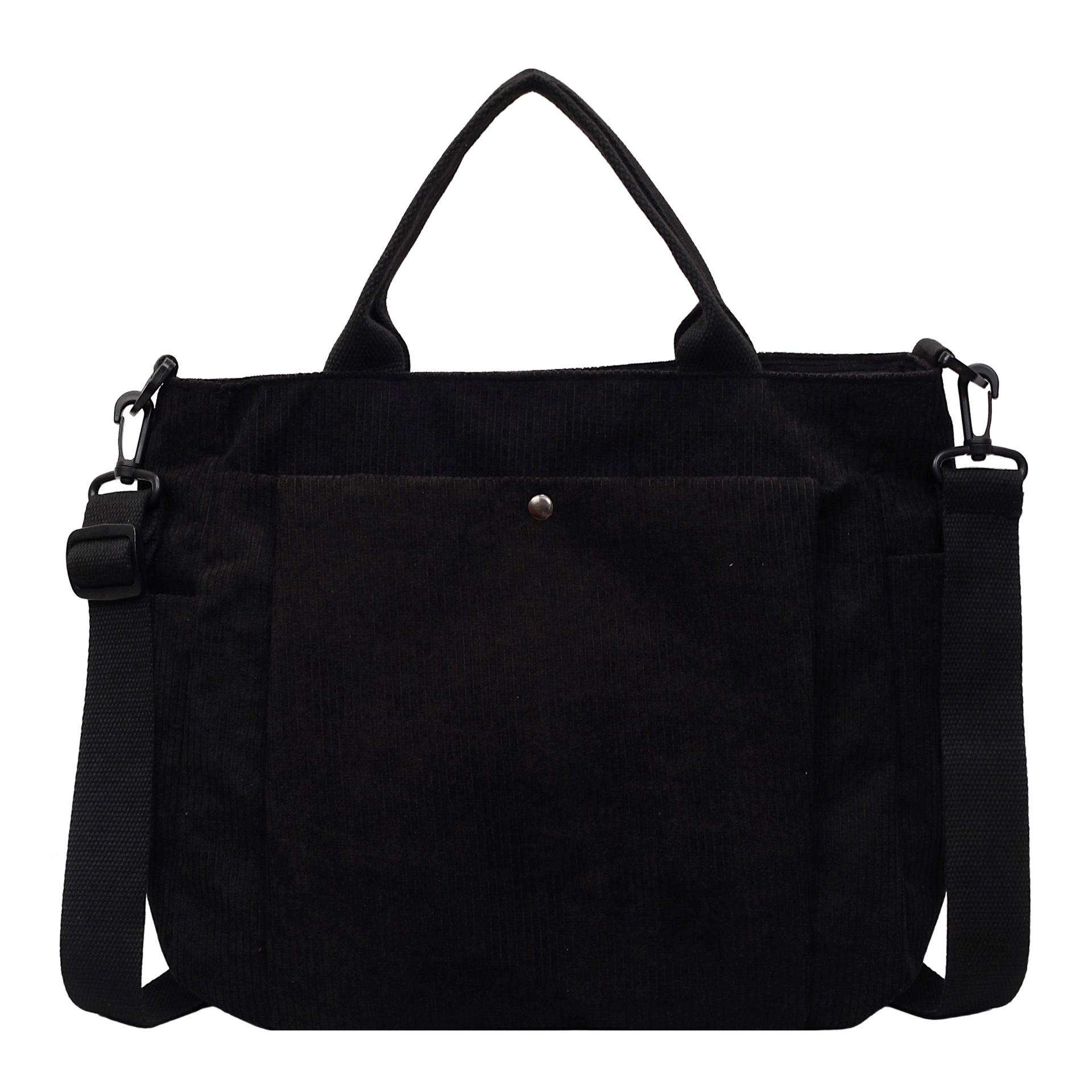 Вельветовая сумка-тоут большой вместимости в японском стиле 2025 - Универсальная сумка для студентов, для ношения на одном плече и через плечо
Вельветовая сумка-тоут большой вместимости в японском стиле 2025 - Универсальная сумка для студентов, для ношения на одном плече и через плечо