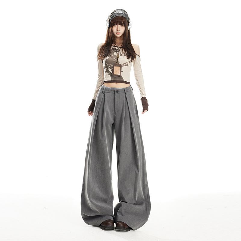 Women s Gray Pleated High-Waist Wide-Leg Pants – Spring 2026 Collection: Casual, Slimming, Lazy Fit S сірий колір
Women s Gray Pleated High-Waist Wide-Leg Pants – Spring 2026 Collection: Casual, Slimming, Lazy Fit S сірий колір