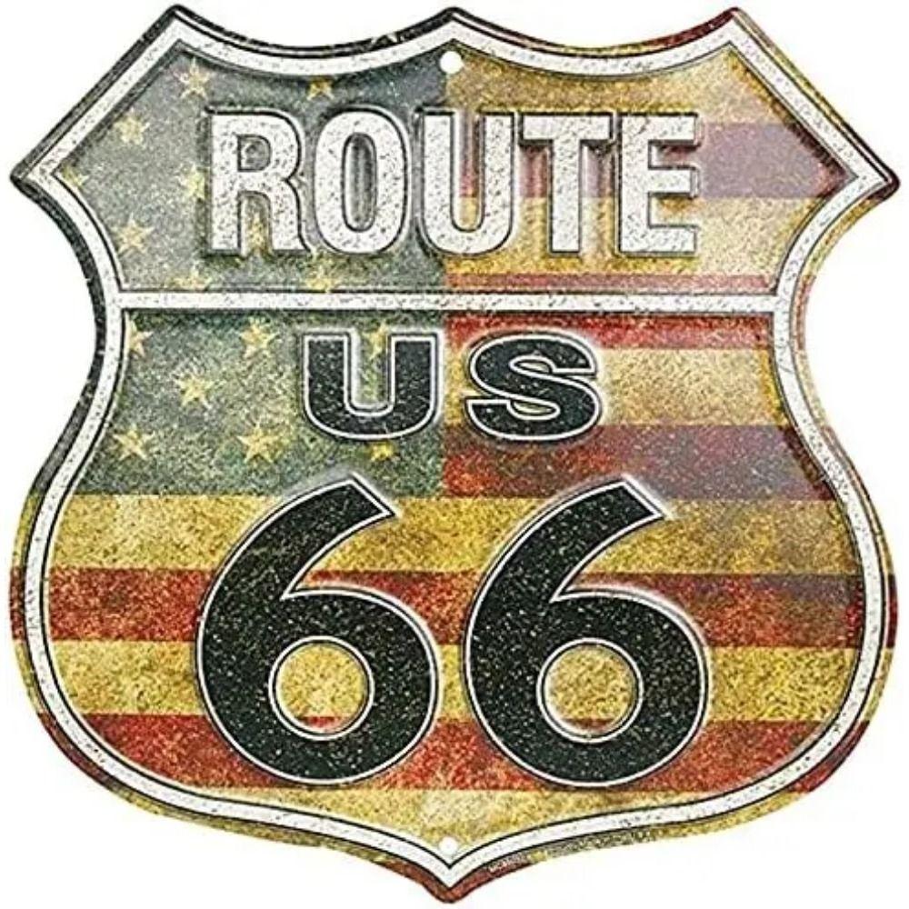 Вінтажна металева квадратна табличка Route 66 Декор для гаража, дому, бару 20x20 см
Вінтажна металева квадратна табличка Route 66 Декор для гаража, дому, бару 20x20 см