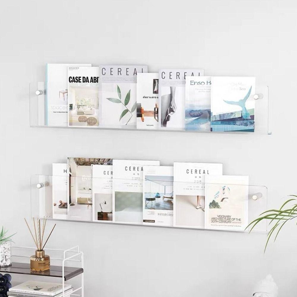 Acrylic Magazine Rack Wall Mount Literature Organizer Floating Bookshelves Italian Brochure Holder Pamphlet Stand Records
Acrylic Magazine Rack Wall Mount Literature Organizer Floating Bookshelves Italian Brochure Holder Pamphlet Stand Records
