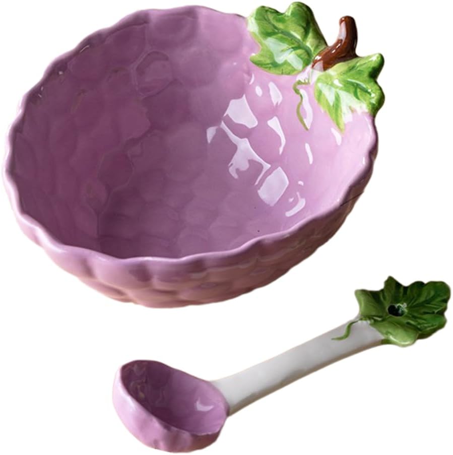 Grape-Shaped Ceramic Bowl with Spoon Cute Small Salad Bowl Decorative Fruit Bowl Dessert Bowl Perfect for Pasta Snacks Party виноградный
Grape-Shaped Ceramic Bowl with Spoon Cute Small Salad Bowl Decorative Fruit Bowl Dessert Bowl Perfect for Pasta Snacks Party виноградный