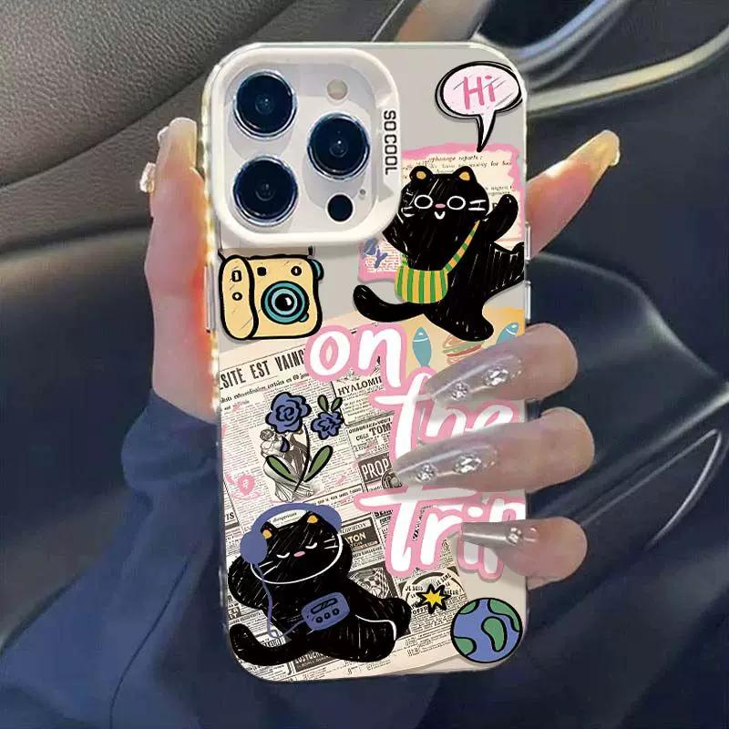 Cute Black Cat On The Trip Phone Case for iPhone 15/14/13/12 - Cartoon Sticker Cover XIAOMI 17 Ultra різнокольоровий
Cute Black Cat On The Trip Phone Case for iPhone 15/14/13/12 - Cartoon Sticker Cover XIAOMI 17 Ultra різнокольоровий