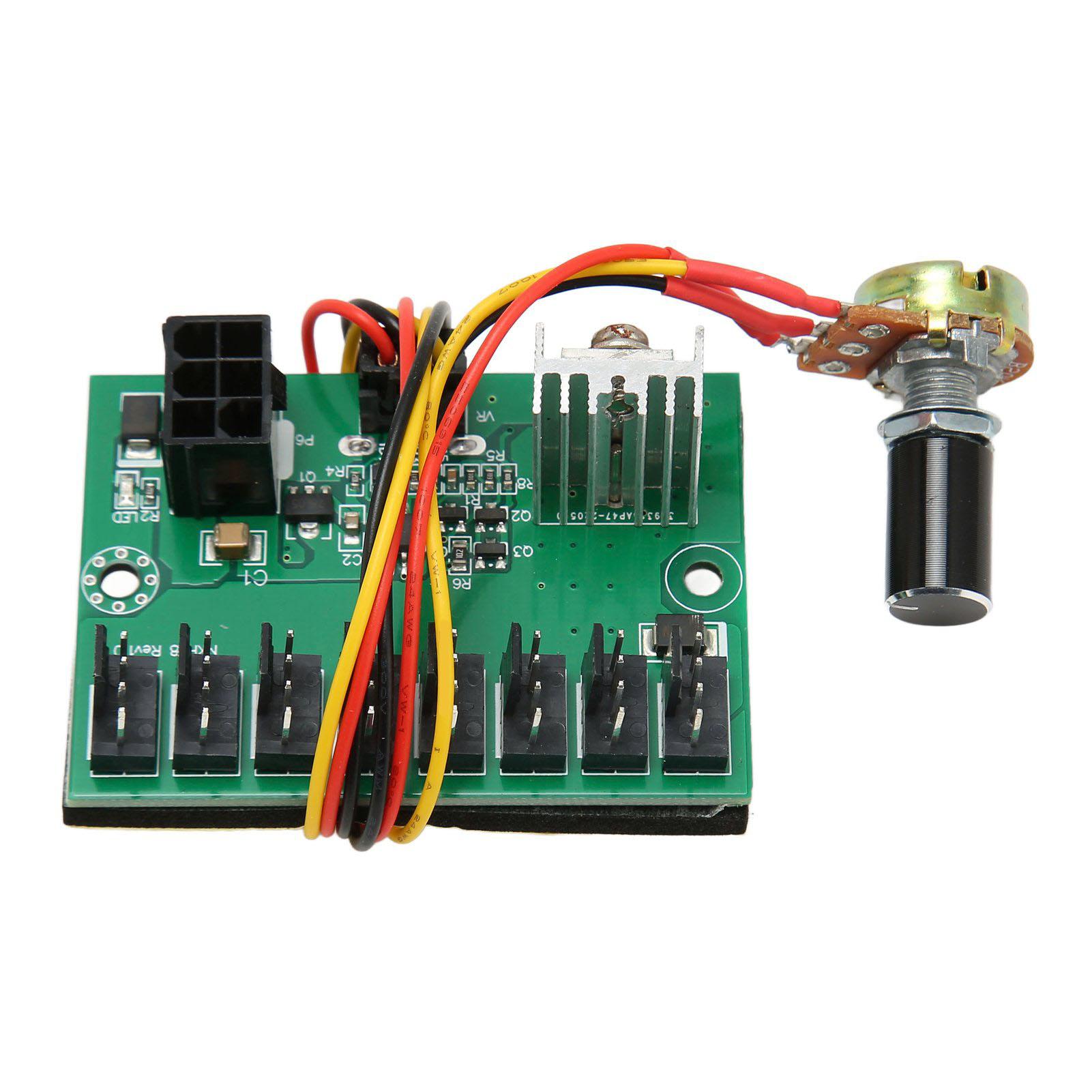 PWM Хаб для вентиляторів DC 12V 8-канальний контролер швидкості вентиляторів для ПК з кабелем 300 мм для 2-контактних, 3-контактних, 4-контактних вентиляторів ПК
PWM Хаб для вентиляторів DC 12V 8-канальний контролер швидкості вентиляторів для ПК з кабелем 300 мм для 2-контактних, 3-контактних, 4-контактних вентиляторів ПК