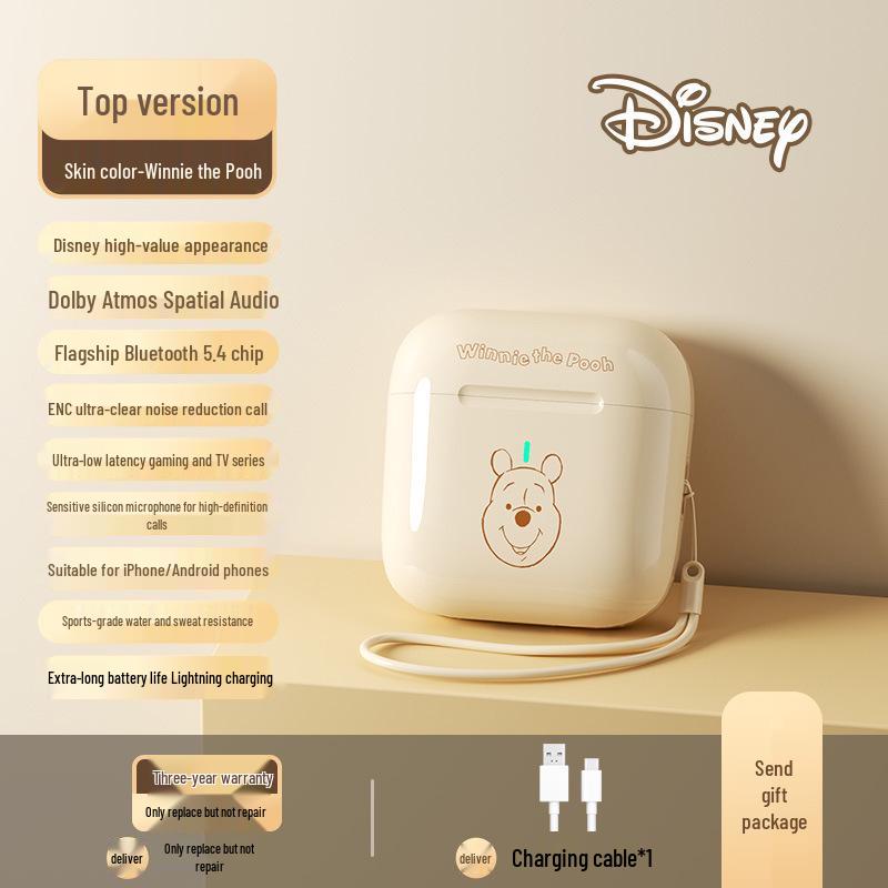 Disney A4 Wireless Bluetooth Headphones: Cute Cartoon Design, Semi-in-Ear, Ultra-Long Battery Life
Disney A4 Wireless Bluetooth Headphones: Cute Cartoon Design, Semi-in-Ear, Ultra-Long Battery Life