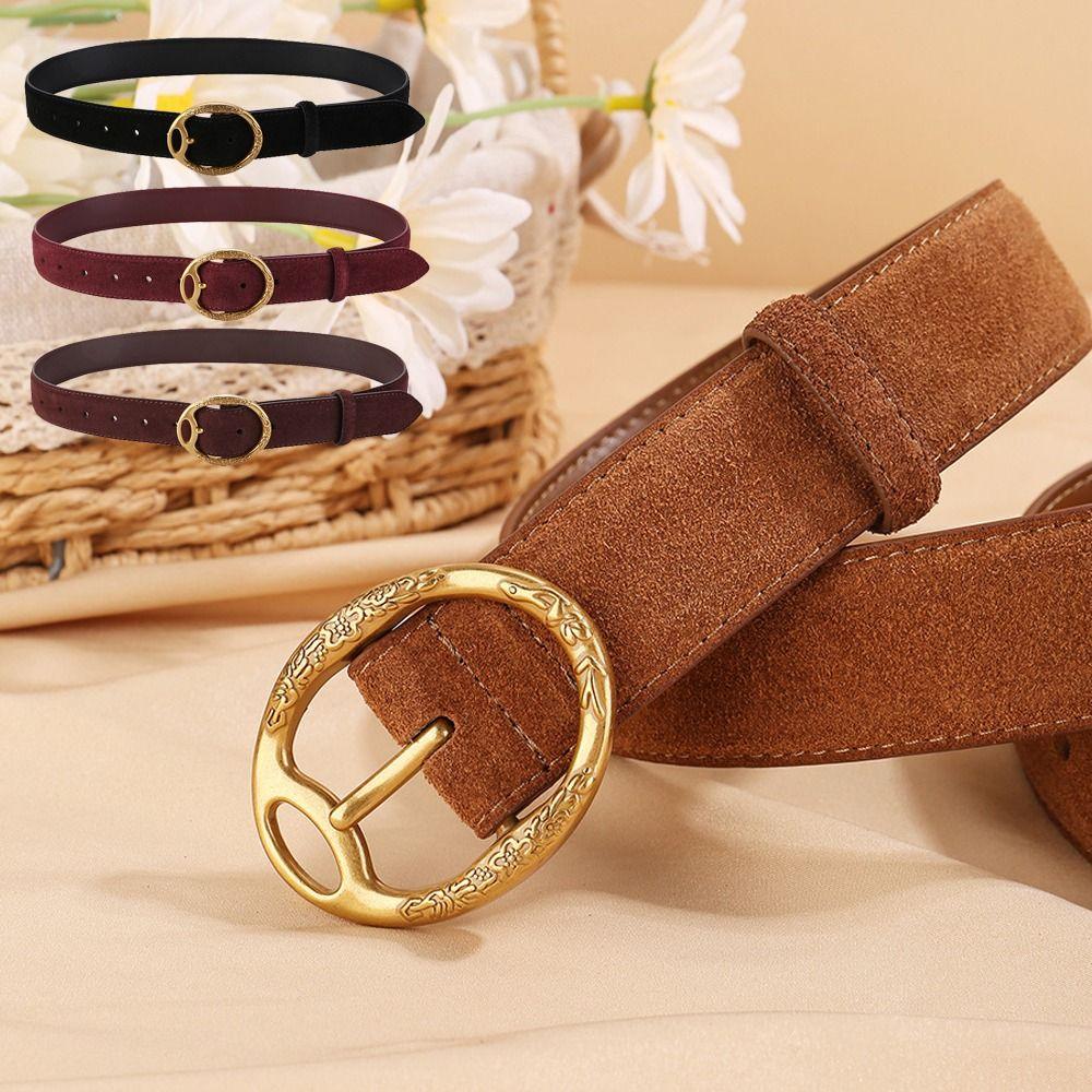 Casual Suede Genuine Leather Belt Versatile Business Waist Strap For Women вина червоного кольору
Casual Suede Genuine Leather Belt Versatile Business Waist Strap For Women вина червоного кольору