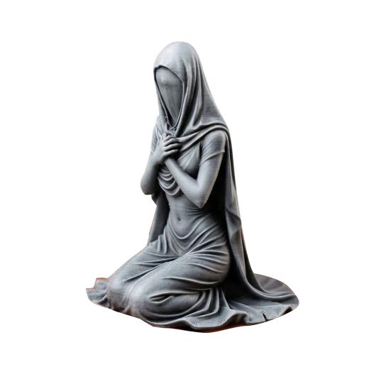 Kneeling Pray Girl Figurine 3D Printed Hooded Cowl Praying Women Statue Sculpture Home Office Desktop Religious Ornament темно-серого
Kneeling Pray Girl Figurine 3D Printed Hooded Cowl Praying Women Statue Sculpture Home Office Desktop Religious Ornament темно-серого