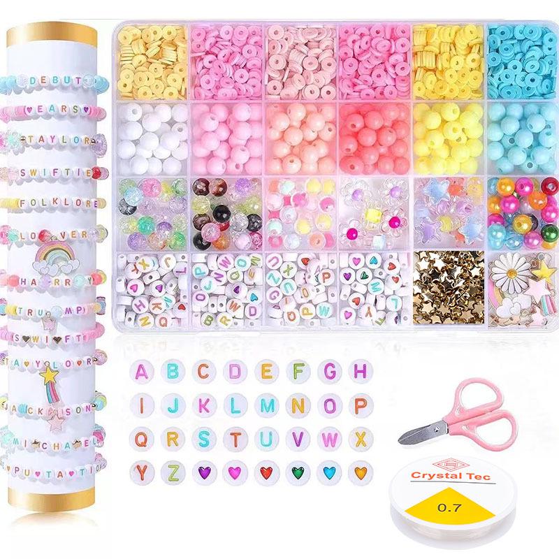 DIY Beading Kit: European & American Acrylic Jewelry Set with Loose Beads for Handmade Bracelets
DIY Beading Kit: European & American Acrylic Jewelry Set with Loose Beads for Handmade Bracelets