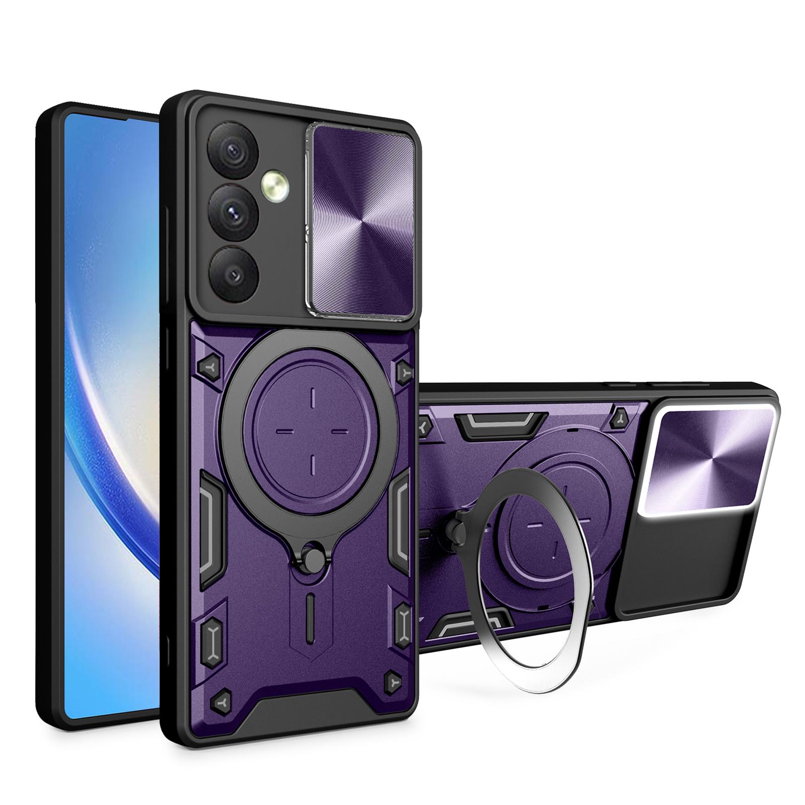 TPU PC Phone Case for Samsung Galaxy A34 5G Kickstand Shockproof Phone Shell with Slide Lens Cover Purple
TPU PC Phone Case for Samsung Galaxy A34 5G Kickstand Shockproof Phone Shell with Slide Lens Cover Purple