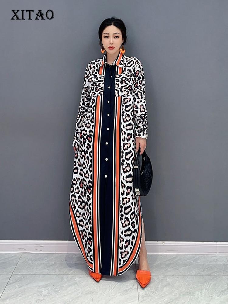 XITAO однобортное платье с принтом женское модное свободное платье с длинными рукавами HQQ0379
XITAO однобортное платье с принтом женское модное свободное платье с длинными рукавами HQQ0379