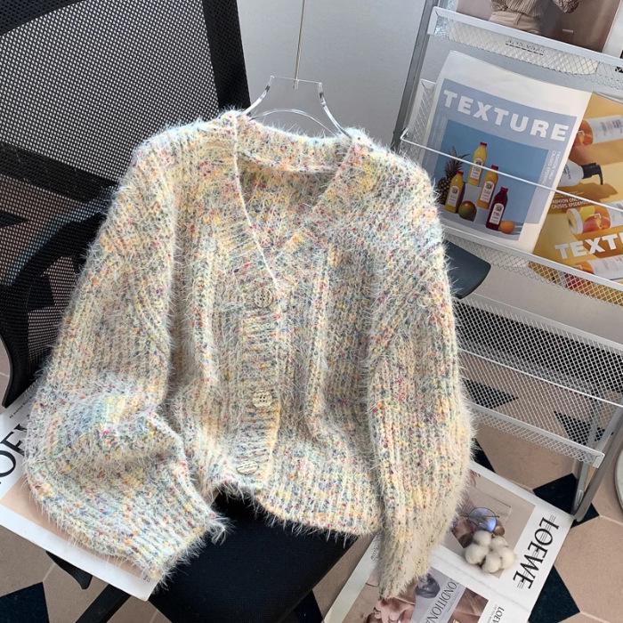 Retro Versatile Floral Line Knitted Sweater Cardigan for Women One Size брудно-білий
Retro Versatile Floral Line Knitted Sweater Cardigan for Women One Size брудно-білий