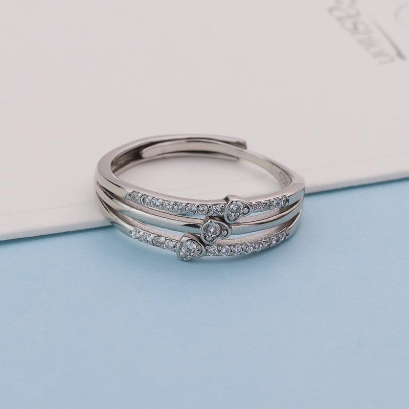 S925 Sterling Silver Three Worlds Love Heart Diamond Ring - Women s Luxury Fashion Index Finger Jewelry Adjustable платиновый
S925 Sterling Silver Three Worlds Love Heart Diamond Ring - Women s Luxury Fashion Index Finger Jewelry Adjustable платиновый