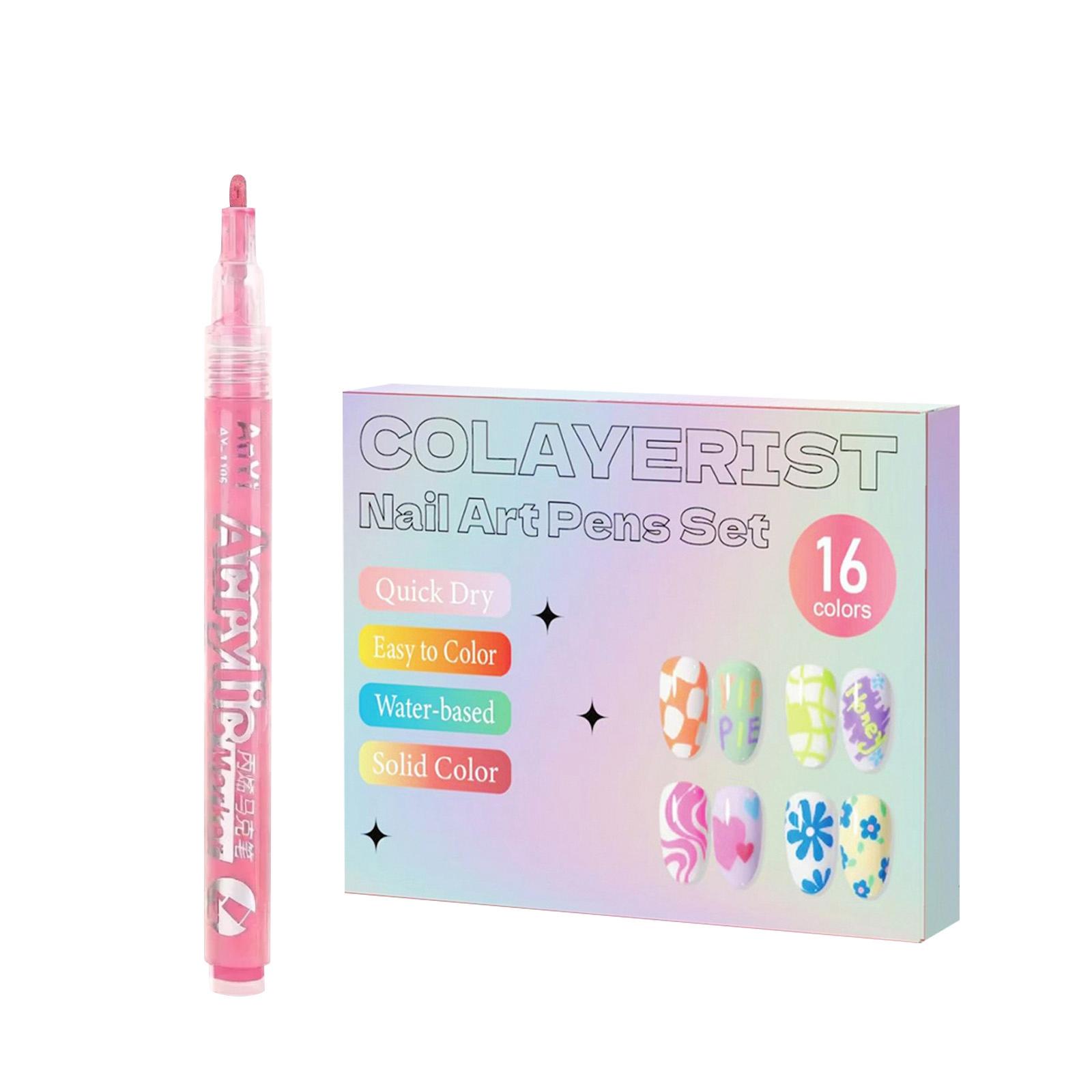 16 Color Nail Polish Pen Set, DIY Nail Pen Lines,art, DIY Nail Creation Pen (1 Box/16ml) One Size білий
16 Color Nail Polish Pen Set, DIY Nail Pen Lines,art, DIY Nail Creation Pen (1 Box/16ml) One Size білий