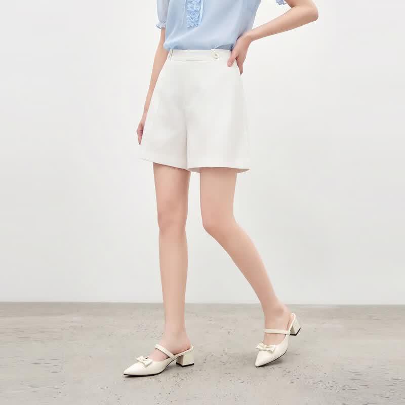 Qiu Shui Yi Ren Women s High-Waisted A-Line Wide-Leg Shorts with Double Buttons S
Qiu Shui Yi Ren Women s High-Waisted A-Line Wide-Leg Shorts with Double Buttons S