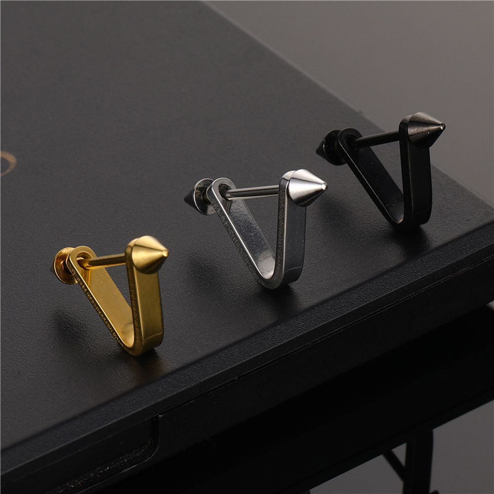 Jewelry Street Triangle Punk Earring Man Ear Stud Korean Style Ear Stud Titanium Steel Earring чорний
Jewelry Street Triangle Punk Earring Man Ear Stud Korean Style Ear Stud Titanium Steel Earring чорний