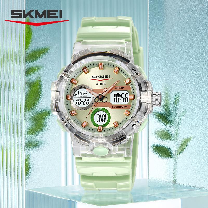 skmei student transparent case watch waterproof electronic watch multi-function dual alarm electronic watch зелёный
skmei student transparent case watch waterproof electronic watch multi-function dual alarm electronic watch зелёный