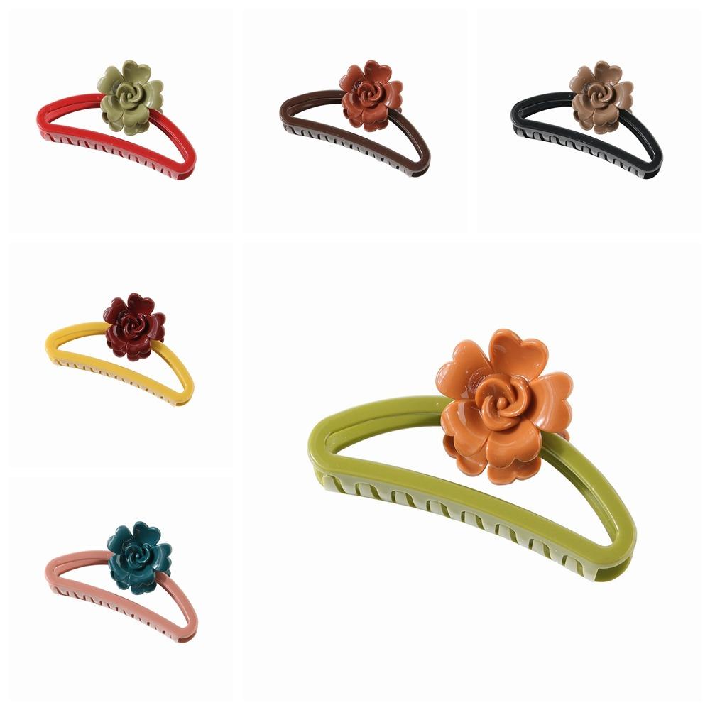 Plastic Egg Flower Hair Clip Brighted Shark Clip Hair Accessories Semicircular Hairpin Dance style23
Plastic Egg Flower Hair Clip Brighted Shark Clip Hair Accessories Semicircular Hairpin Dance style23
