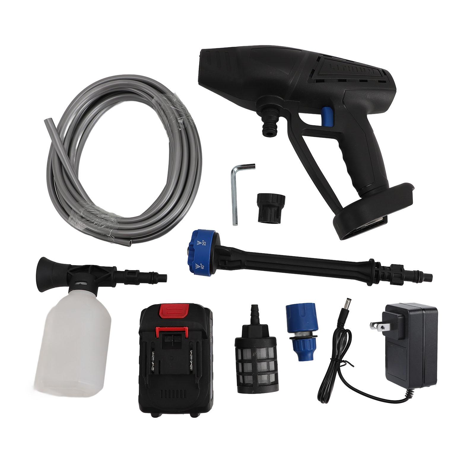 30bar Cordless Pressure Washer Portable Power Cleaner 6000mah Battery Powered High Pressure Car US Plug
30bar Cordless Pressure Washer Portable Power Cleaner 6000mah Battery Powered High Pressure Car US Plug