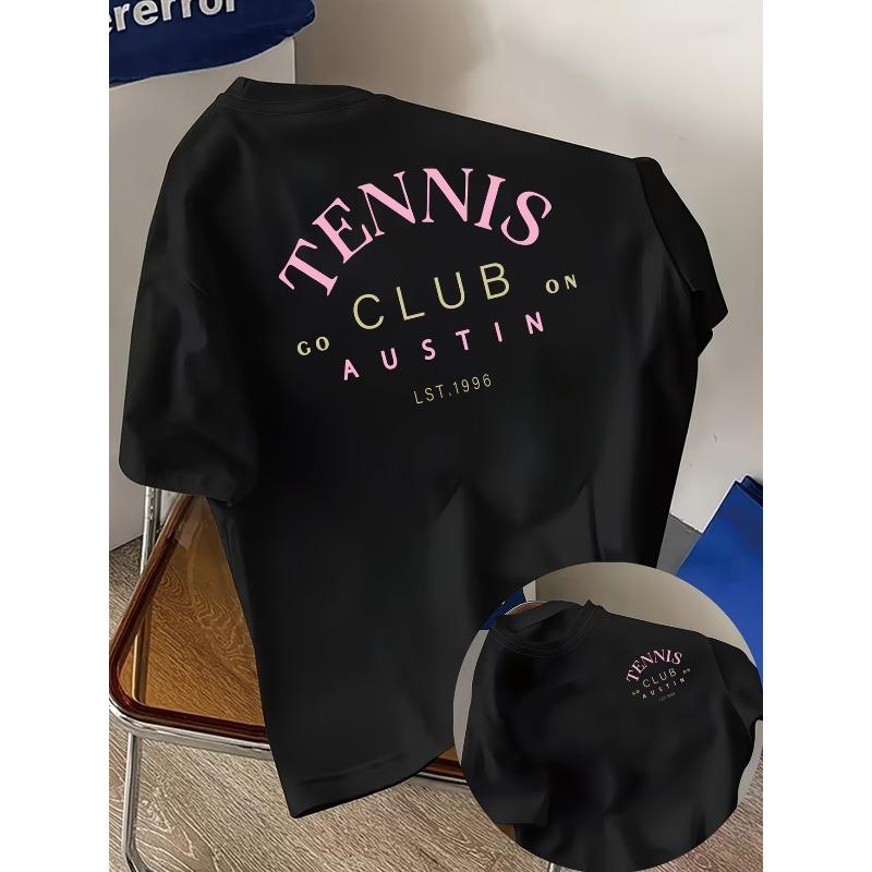 Tennis Club Austin Graphic T Shirt Women Unisex Vintage Varsity Style Letter Print Tee Short Sleeve Summer Top Streetwear 3XL
Tennis Club Austin Graphic T Shirt Women Unisex Vintage Varsity Style Letter Print Tee Short Sleeve Summer Top Streetwear 3XL