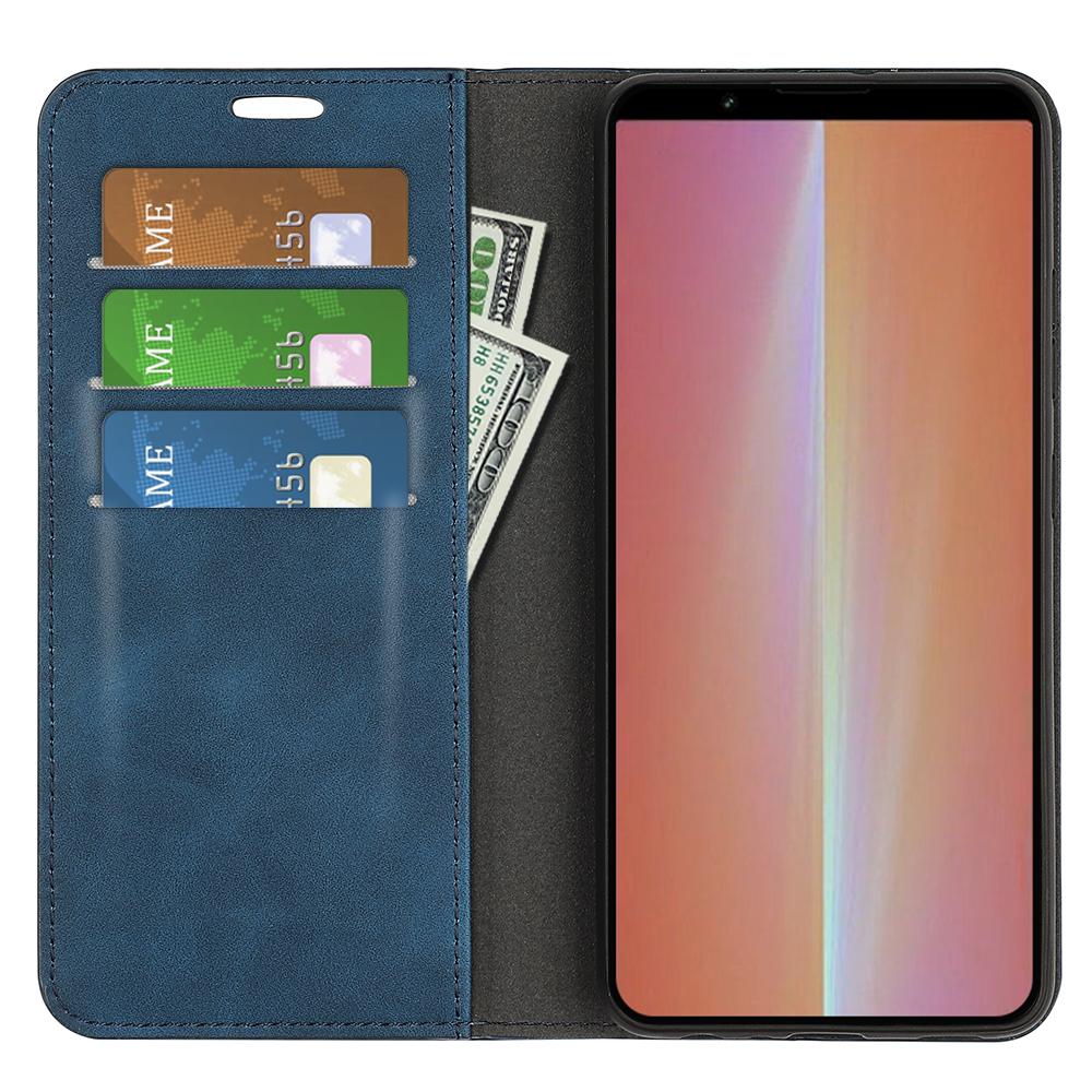 For Sony Xperia 5 V PU Leather Phone Case Skin-touch Feeling Wallet Stand Anti-drop Cover Blue
For Sony Xperia 5 V PU Leather Phone Case Skin-touch Feeling Wallet Stand Anti-drop Cover Blue