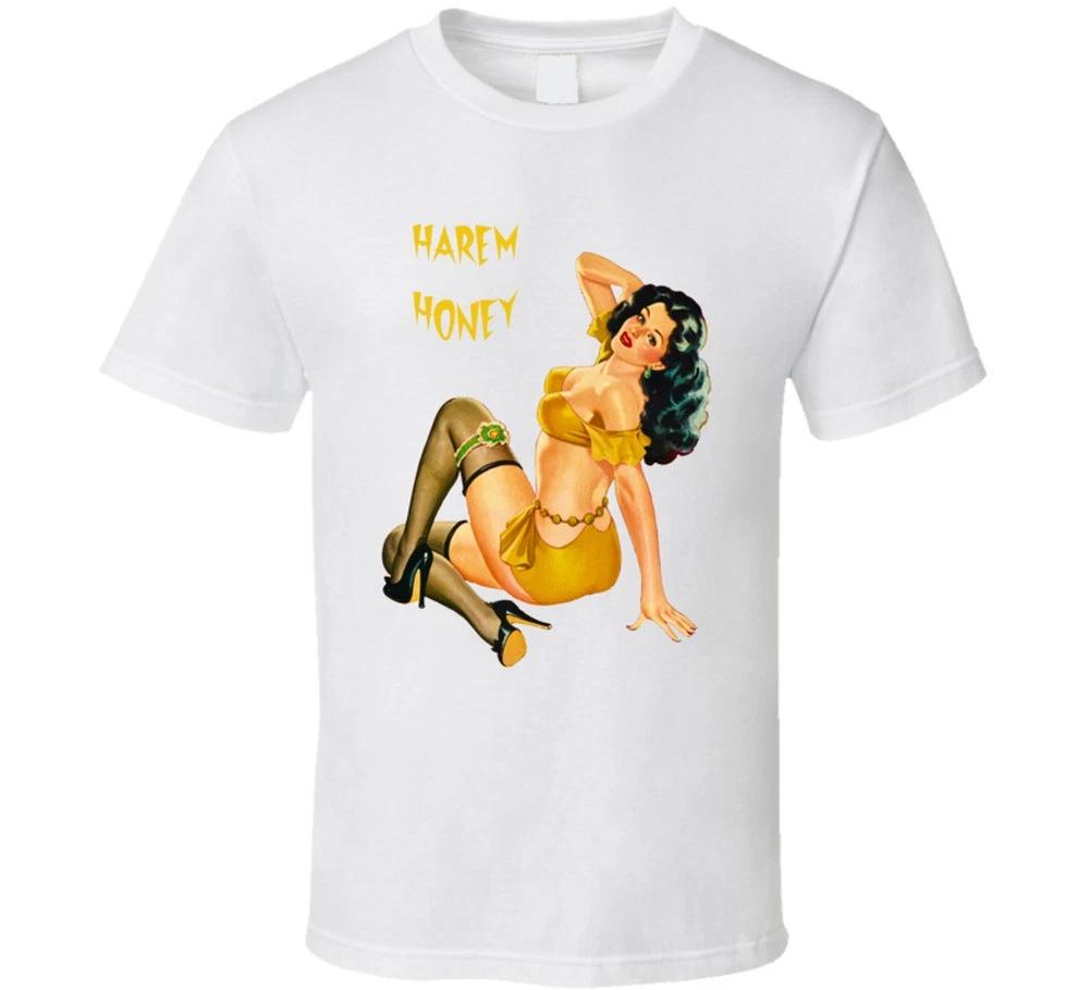 Harem Honey Retro T-shirt Vintage Tee 50s 60s Sexy Pinup Girl Burlesque Model L
Harem Honey Retro T-shirt Vintage Tee 50s 60s Sexy Pinup Girl Burlesque Model L
