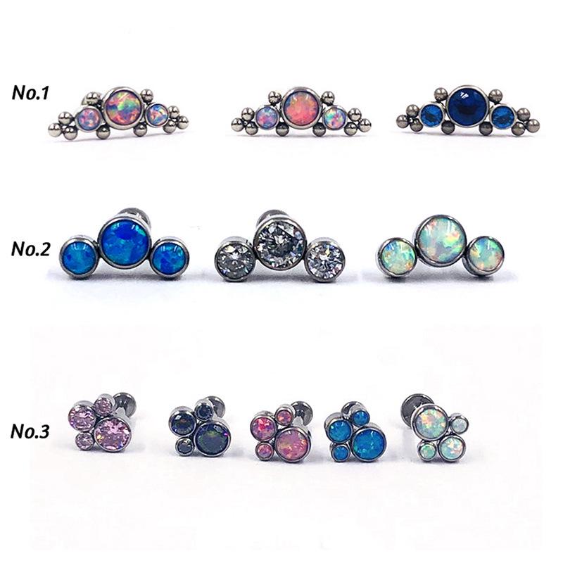 F136 Titanium Alloy Opal Flower Cat Paw Lip and Cartilage Stud Earrings Stainless Steel 1.2x6mm
F136 Titanium Alloy Opal Flower Cat Paw Lip and Cartilage Stud Earrings Stainless Steel 1.2x6mm