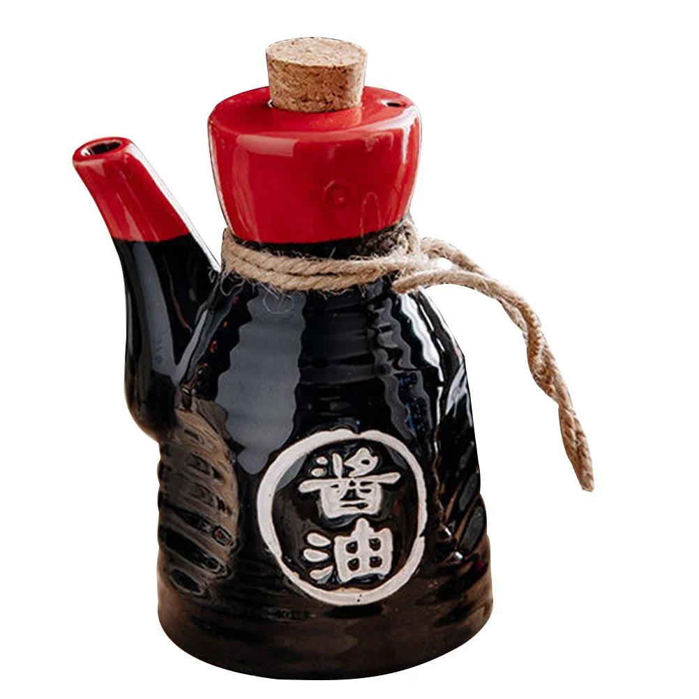 Black Soy Sauce Bottle Ceramic Condiment Dispenser Japanese Style Oil Pot Spice Jar Home Seasoning Container Kitchen Dining Bar чорний
Black Soy Sauce Bottle Ceramic Condiment Dispenser Japanese Style Oil Pot Spice Jar Home Seasoning Container Kitchen Dining Bar чорний