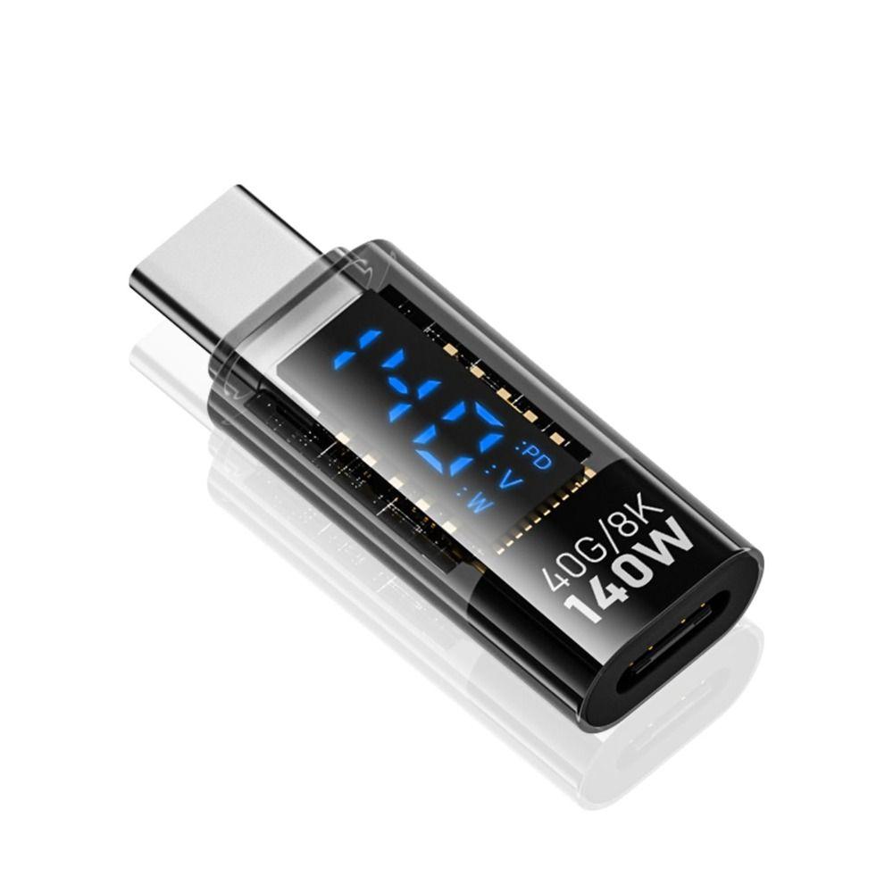 PD 140W USB-C Adapter Digital LED Display Power Meter Tester Mobile Phone Black-for iOS
PD 140W USB-C Adapter Digital LED Display Power Meter Tester Mobile Phone Black-for iOS