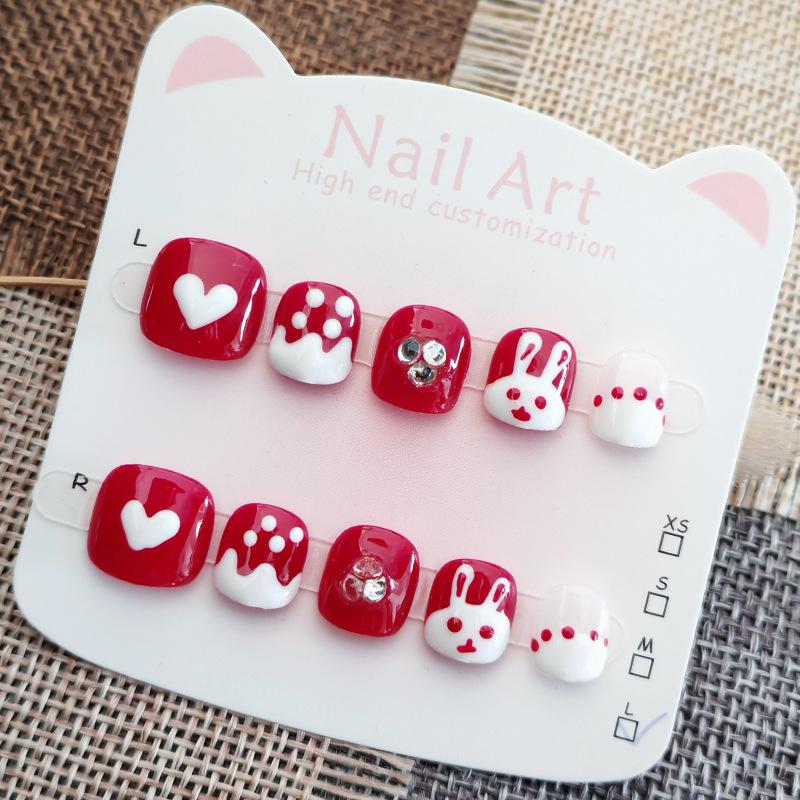 Hand-painted Rabbit Manicure Stickers for Kids (Ages 3-11) - Cute Cartoon Designs Large (8-11 years)
Hand-painted Rabbit Manicure Stickers for Kids (Ages 3-11) - Cute Cartoon Designs Large (8-11 years)
