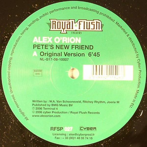 12inch Record ALEX O RION - Pete s New Friend RFSP027 Royal Flush Rec 2006 France Dance & Electronica Used
12inch Record ALEX O RION - Pete s New Friend RFSP027 Royal Flush Rec 2006 France Dance & Electronica Used