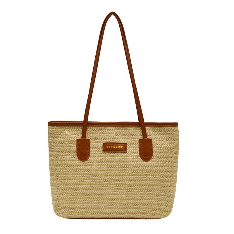 Summer versatile large-capacity colorful hand-woven bag casual vacation beach bag rainbow shoulder underarm tote bag хакі
Summer versatile large-capacity colorful hand-woven bag casual vacation beach bag rainbow shoulder underarm tote bag хакі
