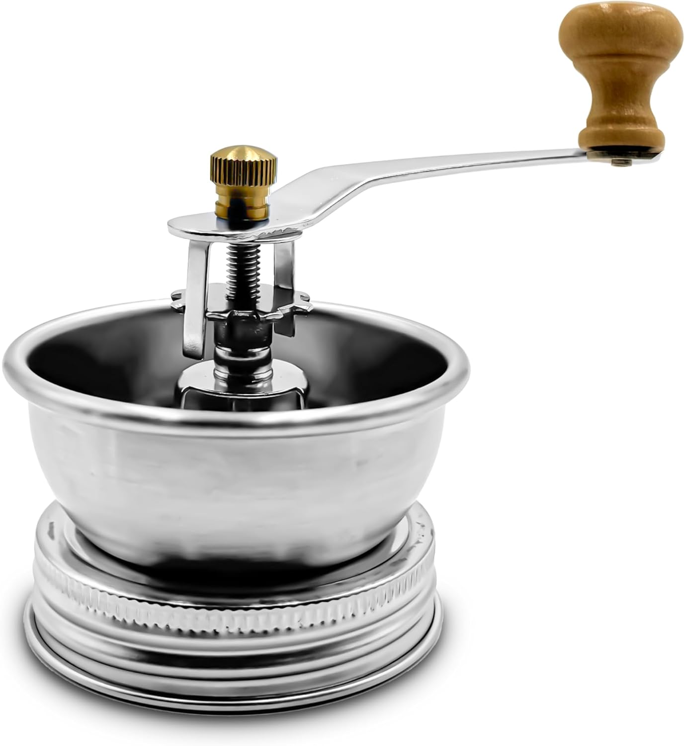 Steel Coffee Grinder Lid Attachment for Regular Mouth Mason Jars - Manual Crank Burr Grinder for Fresh Coffee, Ideal United States
Steel Coffee Grinder Lid Attachment for Regular Mouth Mason Jars - Manual Crank Burr Grinder for Fresh Coffee, Ideal United States