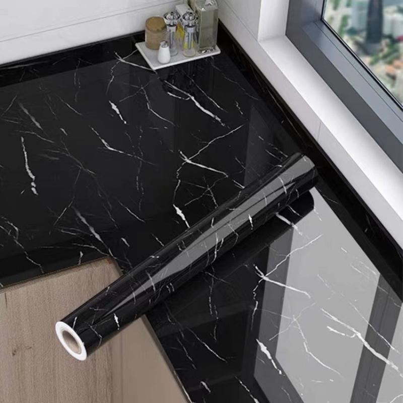 Black and White Marble Oil Resistant Sticker Waterproof Self-adhesive Wallpaper Heat-resistant Home Renovation Glossy Wallpaper 40X200cm
Black and White Marble Oil Resistant Sticker Waterproof Self-adhesive Wallpaper Heat-resistant Home Renovation Glossy Wallpaper 40X200cm