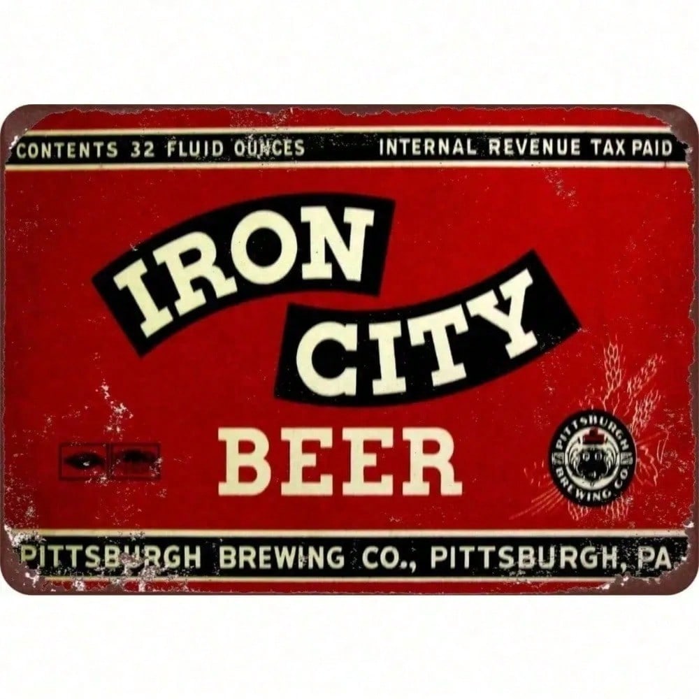 Vintage Iron City Beer Metal Sign Pittsburgh Wall Art Retro Man Cave Bar Decor різнокольоровий
Vintage Iron City Beer Metal Sign Pittsburgh Wall Art Retro Man Cave Bar Decor різнокольоровий